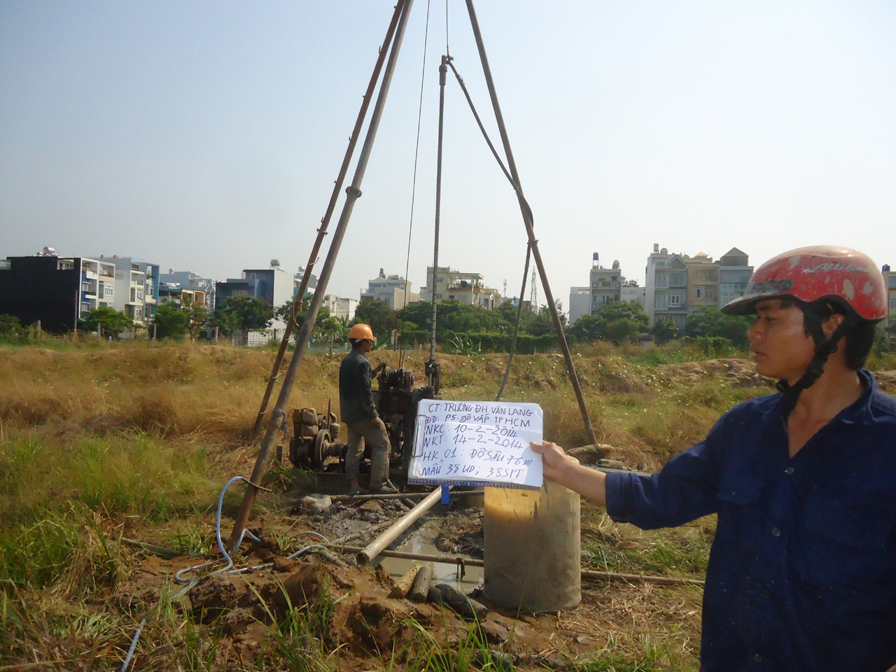 Trường Đại Học Dân Lập Văn Lang - Hố Khoan 1